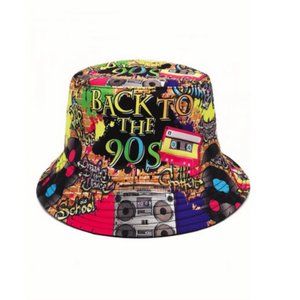 ****BACK TO THE 90s DOUBLE SIDE HAT, IDEAL FOR HALLOWEEN CUSTOM BRAND NEW****